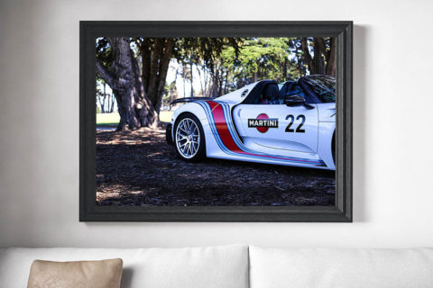 Arte de la pared del coche Porsche 918