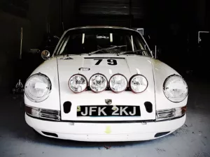 Foto delantera de Porsche Classic Frontal Porsche 911 clásico cara a cara – fotografía artística edición limitada 21 ejemplares