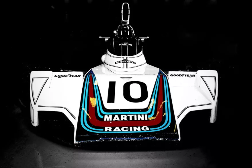Brabham BT44 F1 librea Martini Racing 1974 Gordon Murray – fotografía artística Fórmula 1 clásico edición limitada