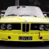 Pintura Deco BMW Antiguo - M BMW M3 antiguo Spa Classics fotografía blanco y negro amarillo acentuado – arte de pared edición limitada