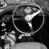 Tablero de instrumentos Ferrari clásico fotografiado en Pebble Beach – fotografía artística lienzo edición limitada
