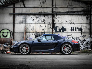 Lona del coche de carreras Porsche