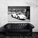 pintura de decoración de pared de coche viejo