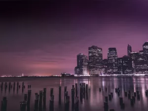 Screenshot Old Pier 1 Brooklyn Bridge Park Nueva York puente de Brooklyn skyline Manhattan – fotografía artística paisaje urbano edición limitada