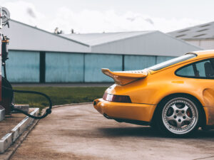 Fotografía del Porsche 930 Turbo S Amarillo