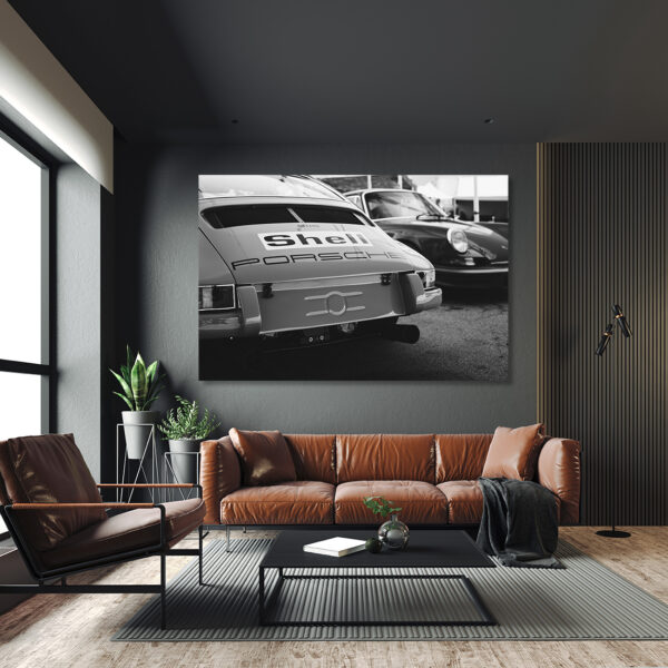 Fotografía en Blanco y Negro Porsche 911 Vintage - Imagen 2