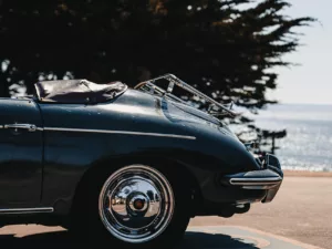 fotografía fine art Porsche 356 playa formato cuadrado edición limitada cuadro