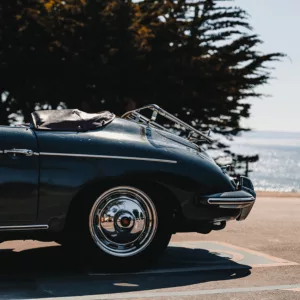 fotografía fine art Porsche 356 playa formato cuadrado edición limitada cuadro
