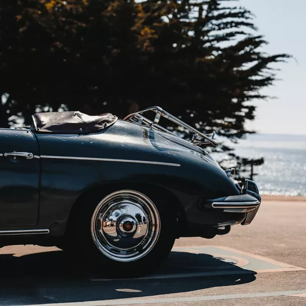 fotografía fine art Porsche 356 playa formato cuadrado edición limitada cuadro