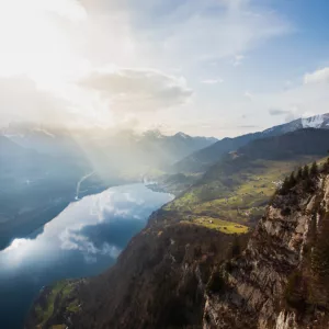 Fotografía Sunny Swiss Lake lago suizo verano