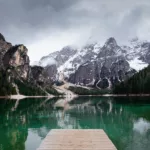 Fotografía lago di Braies Dolomitas Italia