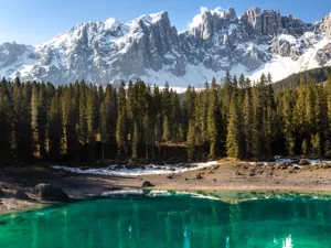 Fotografía lago di Carezza Karersee Dolomitas