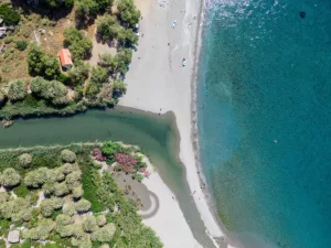 Fotografia fine art Preveli Beach Creta palmeraie palmeras Phoenix theophrasti aguas turquesas garganta Kourtaliotiko edicion limitada cuadro paisaje mediterraneo