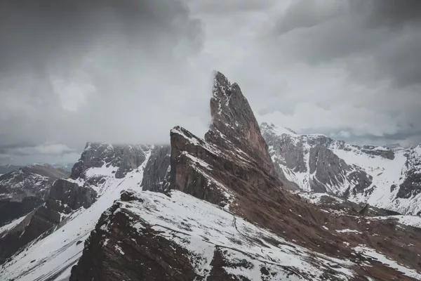Fotografía montaña Seceda Dolomitas Italia