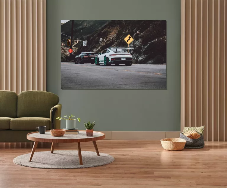 Fotografia fine art enmarcada en salon moderno Bugatti edicion limitada