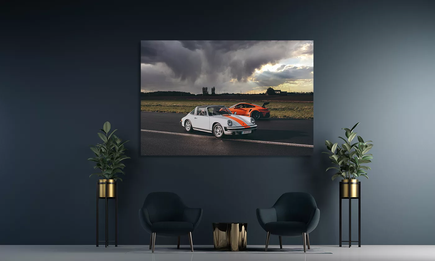 Porsche Targa y GT3 RS fotografia fine art edicion limitada Cars and Roses