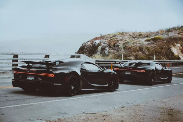 Bugatti Chiron Sport Bugatti Chiron Sport negro Big Sur fotografia fine art edicion limitada | Cars and Roses