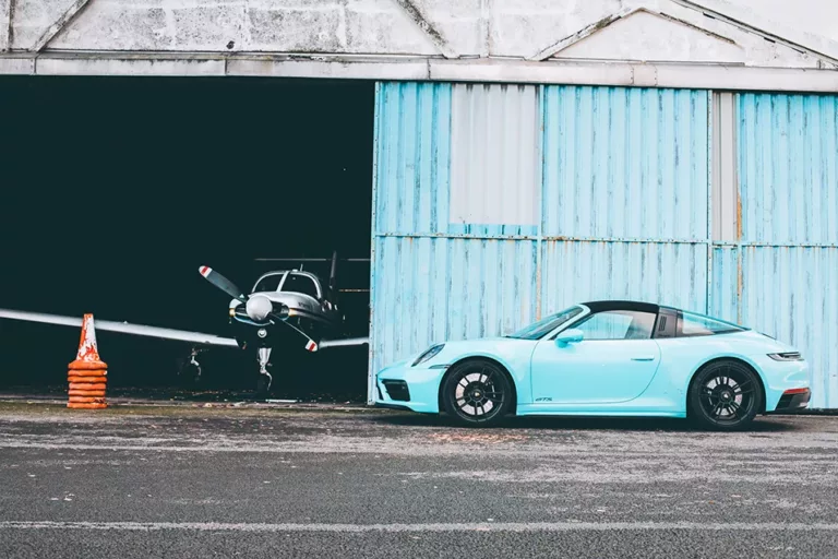 Fotografia Porsche 911 Targa i am blue fine art edicion limitada Cars and Roses