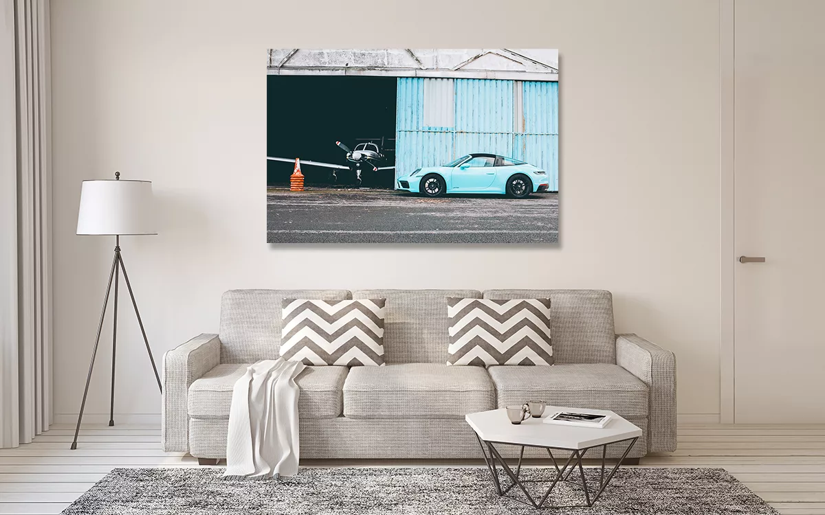 Fotografia Porsche 911 Targa decoracion interior salon moderno wall art cuadro fotografico