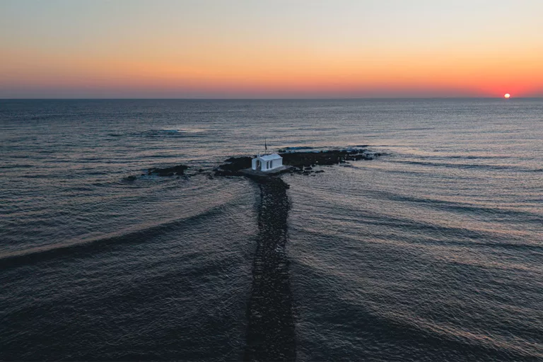 Creta en Grecia — Capilla de San Nicolás al amanecer, Georgioupoli — fotografía de arte en edición limitada